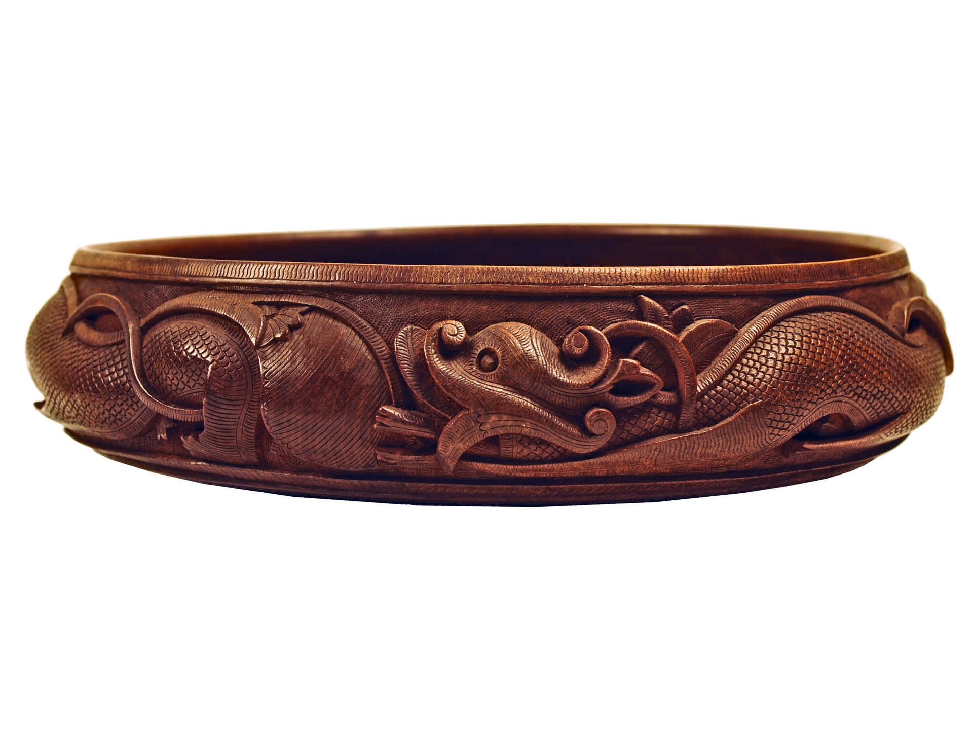 Carved Dragon Bowl
