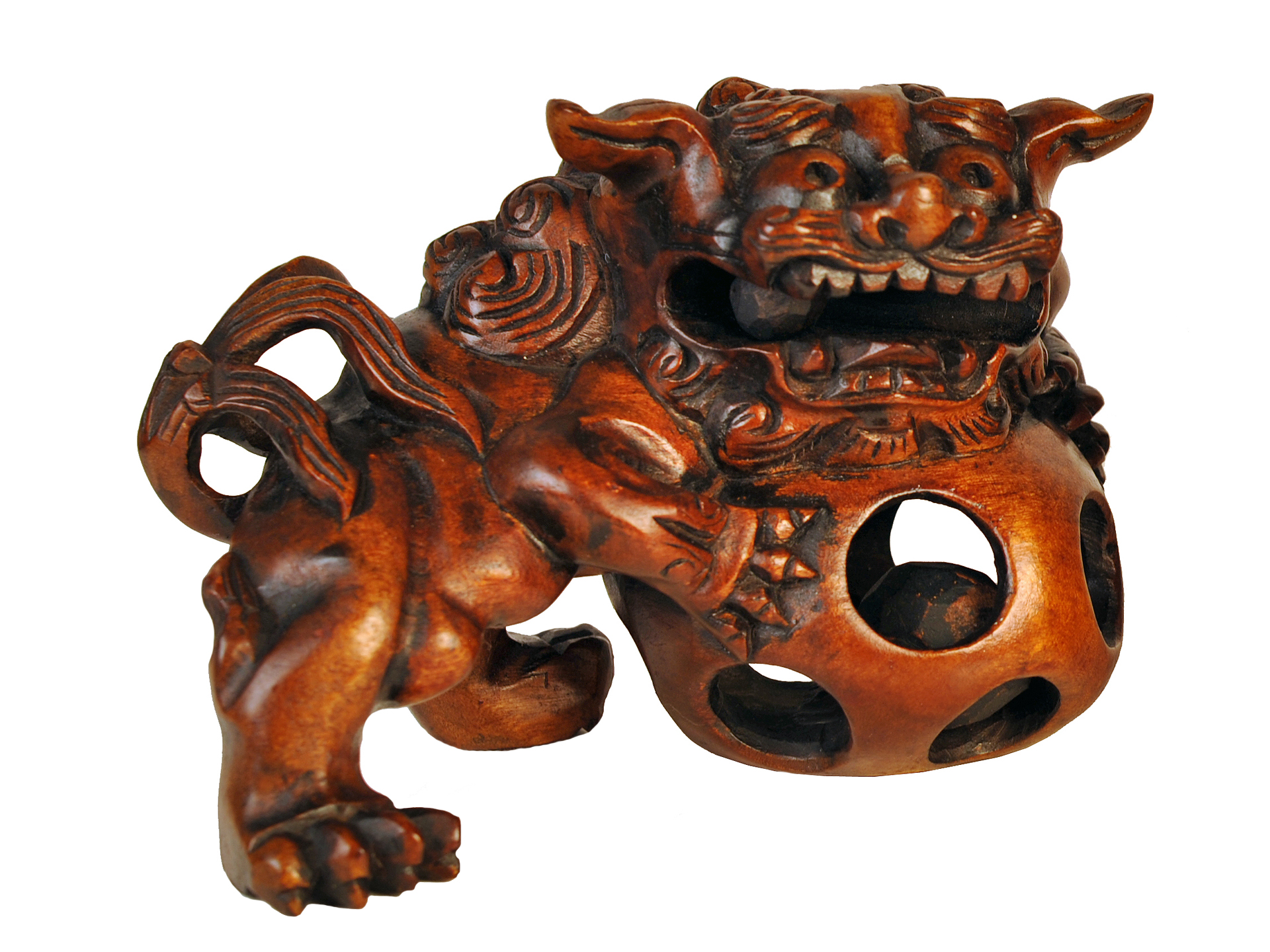 Carved Foo Dogs