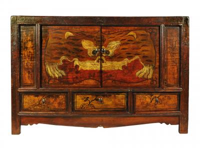Mongolian Painted Cabinet