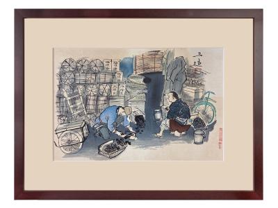Japanese Woodblock Print (1950)