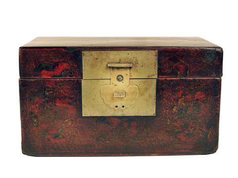 Red Wood Box