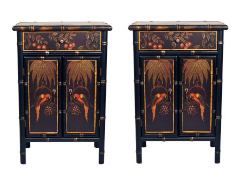 Chinese Contemporary Painted Cabinets