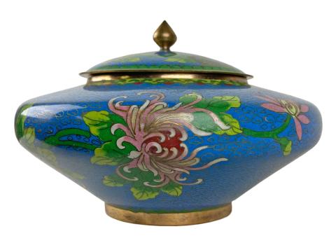 Chinese Cloisonne Pot - 2